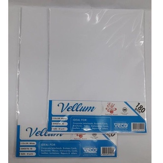 VECO Vellum Elit Specialty Board White 180GSM in Short/A4/Long sizes