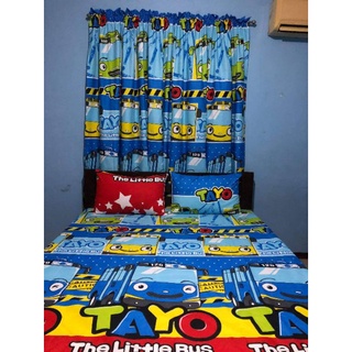 TAYO BUS DESIGN 3IN1 CANADIAN COTTON BEDSHEET