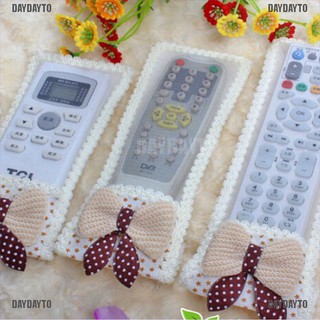 DAYDAYTO 1X Bowknot Lace Remote Control Dustproof Case Cover Bags TV Control Protector [376PH] (8)