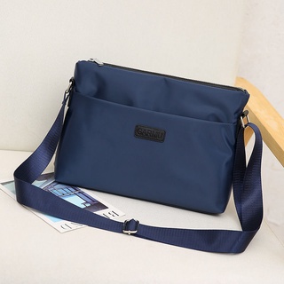 【Hot Sale/In Stock】 Nylon waterproof messenger bag sports men s bag business shoulder bag horizontal