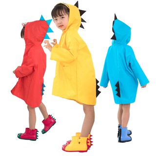Kid Raincoat Wear Cute Waterproof Dinosaur for Children