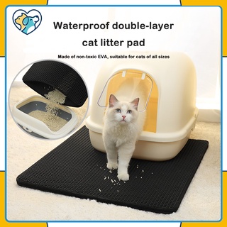 Waterproof Cat Litter Trapper Mat Double EVA Layer Pet Cat Litter Pad Bottom Non-slip Litter Box Mat