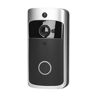 EBL Wireless Video Doorbell 720P Visual Real-time Intercom Wi-Fi Video Bell PIR Detection Night Vision 2-Way Talk Home Security Camera with 166° Viewing Angle Smart Door Bell Supports Cloud Storage or TF Card