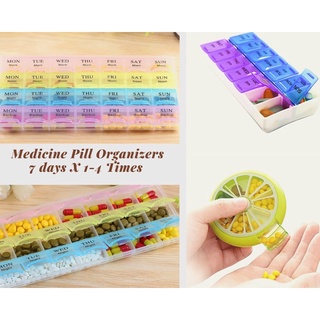 Maintenance and Medicine Pill or Tablet Organizer available in 14, 21 and 28 Slots