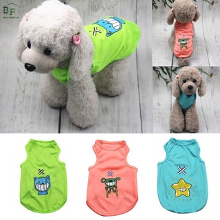 T-shirt Soft Puppy Dogs Clothes Cute Pet Dog Cartoon Clothing Summer Shirt Casual Vests for Pet Supplies