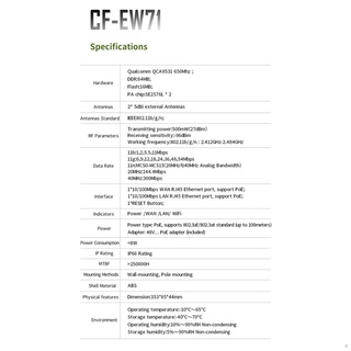 ✟◄✺COMFAST CF-EW71 High Power Outdoor WiFi CPE 48V POE Power Adapter Double 6 DBi Wireless Access Po (6)