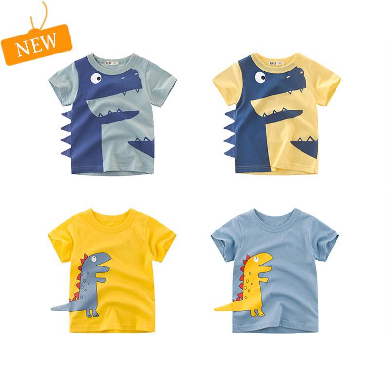 Hot Selling Boy T-shirt Cute Dinosaur Kids Wear 1-10 Years Old Short Sleeve