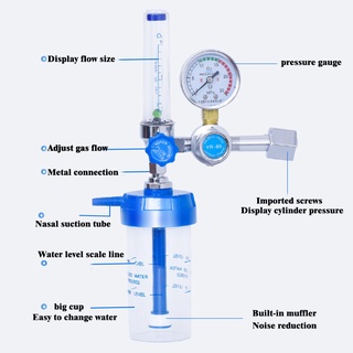 [stock] Oxyplus Medical Oxygen Regulator Set With Nasal Cannula Regulator Oxygen Tank Pressure Gauge