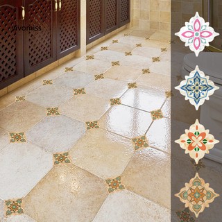 Vs❀ Kitchen Bathroom Self-adhesive PVC Waterproof Wall Floor Tile Diagonal Sticker