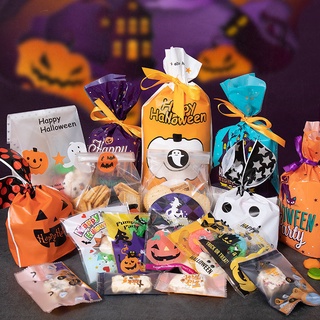 Halloween Cookies Bag Pumpkin Ghost Castle Food Snack Bag Paper Box Candy Bag Funny Packaging