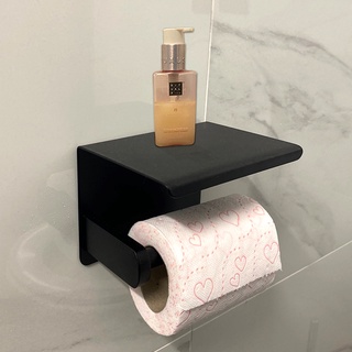 Stainless Steel Toilet Paper Holder Bathroom Wall Mount WC Paper Phone Holder Shelf Towel Roll shelf