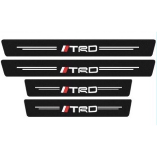 Automobile Exterior Accessories№TRD Toyota Ready Stock Carbon Fiber Car Door Sill Sticker Protecto（F
