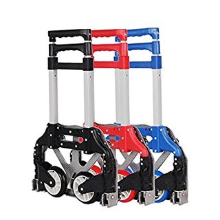 ALLOY FOLDING TROLLEY (color may vary) Aluminum alloy trolley, portable folding luggage cart