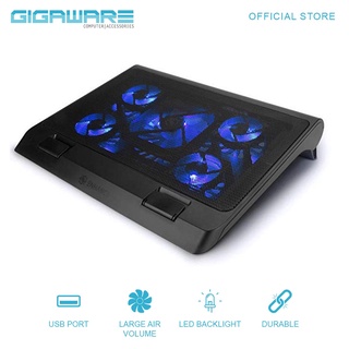 Gigaware Ergonomic Design USB Notebook Stand and Cooling Pad Cooler Fan For Laptop