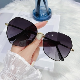 【Carney】 Sunglasses Korean Fashion Polygonal Large Frame Glasses