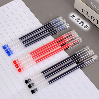 Simple Diamond Head Large Capacity Gel Pen Transparent Office Pen Student Writing Pen 0.5mm