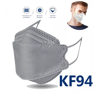 10pcs KF94 Disposable Face Mask 4ply( GRAY)