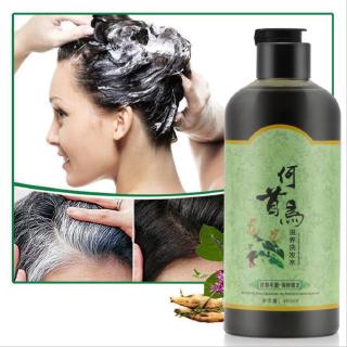 Grey Hair Removal Anti White Hair Shampoo Treatment Of Black Brunette Moisturizing nourishing hair blacken shampoo