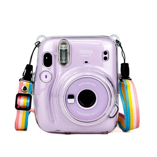 Clear Plastic Camera Case Bag for Fujifilm Instax Mini 11 Instant Film Camera, Strap Including (7)