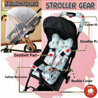 Kelambu / SEATBELT Pad / HANDLE COVER / Triangle Buckle Gear STROLLER Pad Akachan seat belt Coating