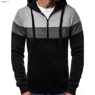 6 color Unisex Stiching Hoodie Jacket Sweater *3006*