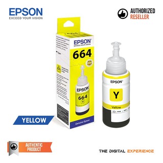 Epson 664 Original Genuine Ink Bottle Yellow (T664400)