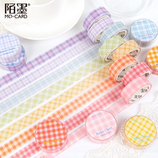 Lovely Masking Tape JK Grid Washi Tapes Butter Paper Decor Tape For Journal Gift Decor