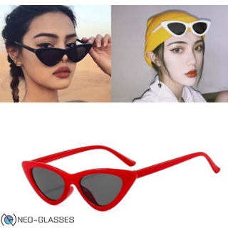 Shades Sunglasses for Women Eyeglasses Fashion Eyewear with Retro Style Hip-hop Small Cat Eye (7)