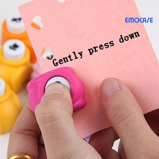 emocase 1Pc Mini Scrapbook Punch Handmade Cutter Printing DIY Paper Hole Puncher Shape (7)