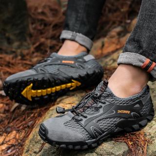 100% Brand Spot Men Hiking Mesh Climbing Shoes Waterproof Outdoor Trekking Leather Sport Mountain Cycling Shoes