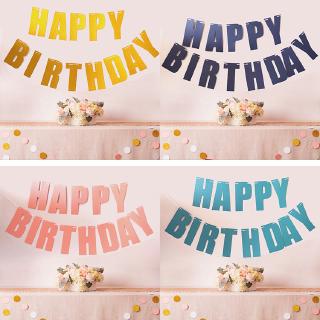 Happy Birthday Banner Flags for Birthday Party Decorations Birthday Favors Happy Birthday Letter