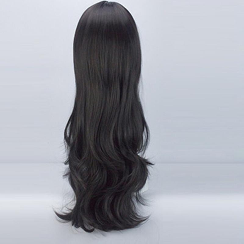 Fashion Cosplay Air Bangs Long Curls Women's Hair Wig (4)