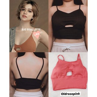 SUE BRALETTE WITH PADDING | WOMEN CROPTOP | TANK TOP WITH BRA PAD FOR WOMEN