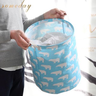 Someday Foldable Laundry Hamper Canvas Basket Dirty Clothes Organizer laundry baskets storage basket