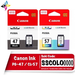 【Available】Canon PG-47 / CL-57 Original Ink Cartridge PG47 CL57