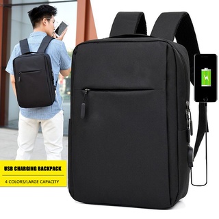 Men's casual backpack large capacity computer bag USB rechargeable business student backpack