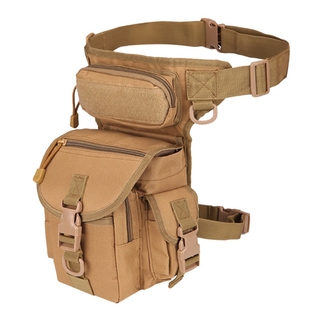 Outdoor multifunctional leg bag tactical waist army fan riding leg hanging waterproof camouflage bag