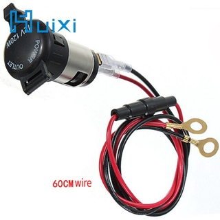 Hui 120w Waterproof 12-24V Cigarette Lighter Socket Power Plug Outlet Parts for Car Truck