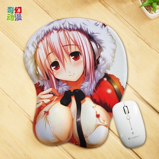 Silicone 3D Cute Cartoon Sexy Woman Anime Wrist Mouse Pad (7)