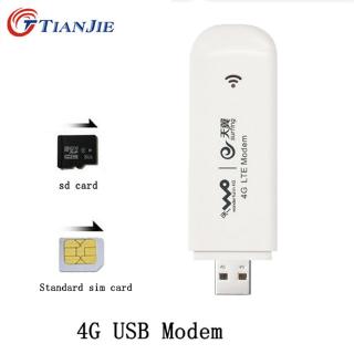 4G USB Modem Mobile Network Wireless Adapter Cat 3 100 Mbps Broadband Stick Date Card with SIM Card