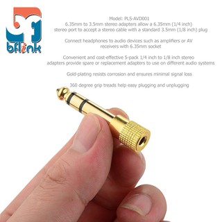 NEW Store Product! Intro Price! 3.5mm Female to 6.5mm Male Audio Jack for Headset / Microphone