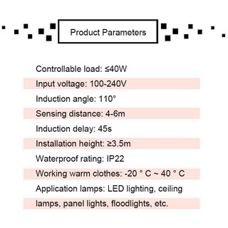 Mga paninda﹍Light Switch PIR Sensor Detector Smart Switch LED 110V 220V Infrared Motion Sensor Maaar (4)