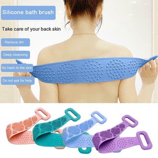 New Silicone Bath Brush Soft Scrubber Rubbing Body Brushes for Back Exfoliation Brushes Bathroom Acc