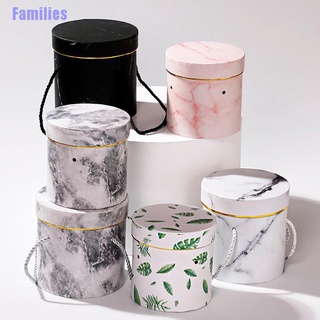 Families. Round Floral Boxes Flower Packaging Paper Bag Gift Storage Flower Packaging Box