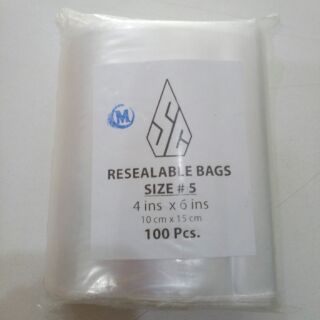 SC Resealable Plastic Bags #5 Ziplock / PRE-ORDER