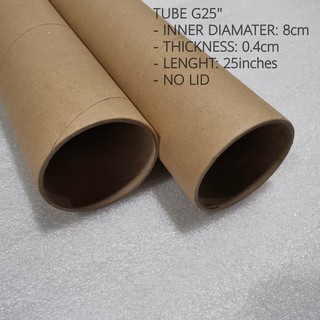 G25 Poster Tube NO LID - Browntube Mailing Paper TubeG25 (For SM Ent. posters documet / poster) (1)