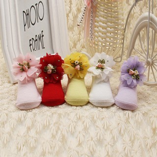 【Buy 1 Take 1】Baby Girl Lace Ankle Bow Floral Princess Socks