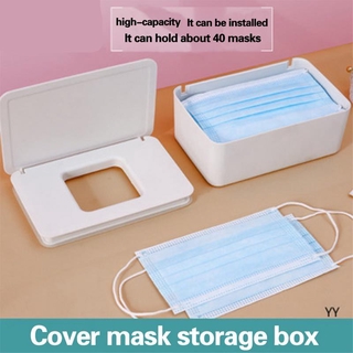 Organizer Case Holder Plastic Mask Storage Box Large-capacity Household Dust-proof Sealed Portable Wet Tissue Box