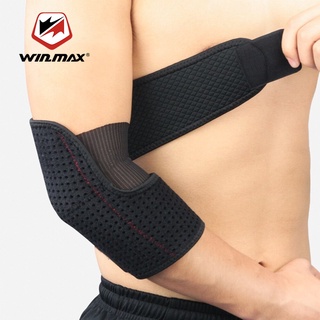 Winmax 1PCS Sports Elbow Bandage Breathable Elbow Pads Basketball Volleyball Gym Adjustable Sports Safety Arm Sleeve Pads