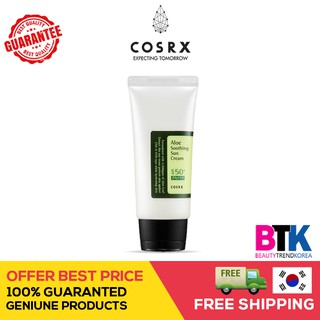 [COSRX] Aloe Soothing Sun Cream (Sun Screen) 50ml - Best Korean Cosmetic + Freebies vyYV